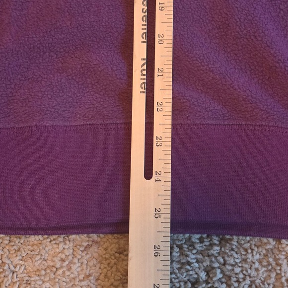 Disney Store Eeyore Purple Fleece Sweatshirt Positive Pessimist Small Mens Women - Picture 7 of 8